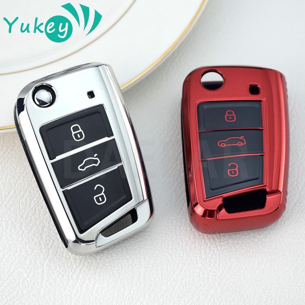 Подходит для Volkswagen Vw Golf 7 Gti Mk7 R Touran Skoda Octavia 3 Superb Karoq Kodiaq Seat Leon Mk3 Ateca ТПУ Чехол-футляр для автобрелока
