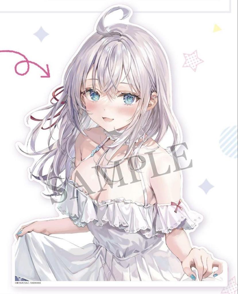 [USED] Roshidere Momoko Art Book Big Acrylic Stand Animate Exclusive