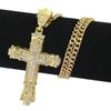 Retro Hollow Cross Pendant Fashion Accessories Hip Hop Cuban Chain Jewelry
