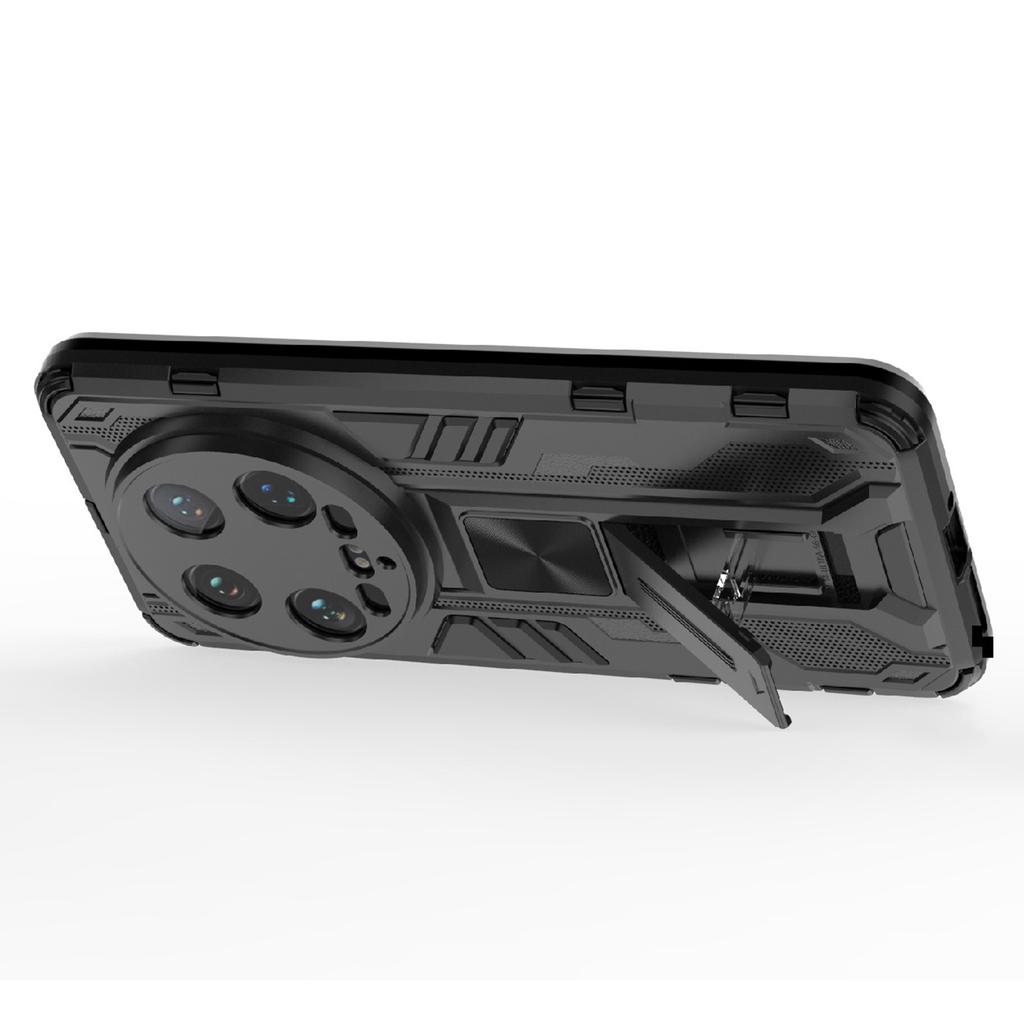 For Xiaomi 14 Ultra Cell Phone Case PC+TPU Scratch-proof Shell with Kickstand