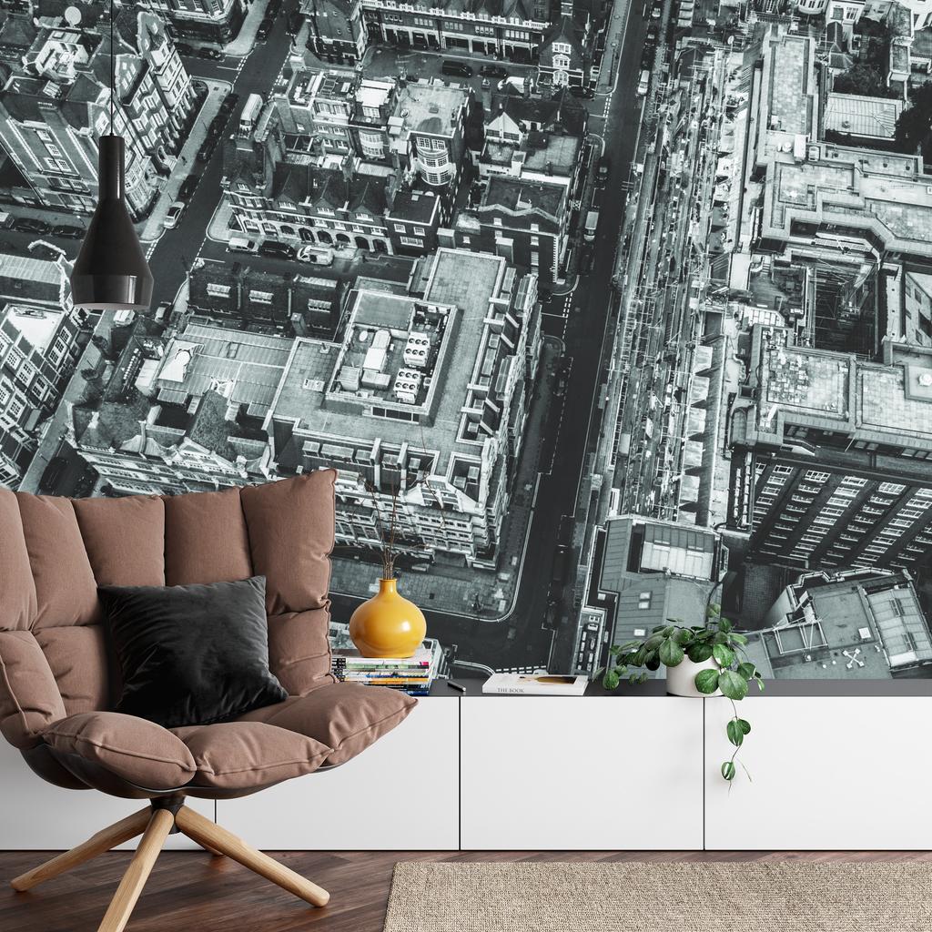 Фотообои Лондон Черно-белый гладкий винил 315x210