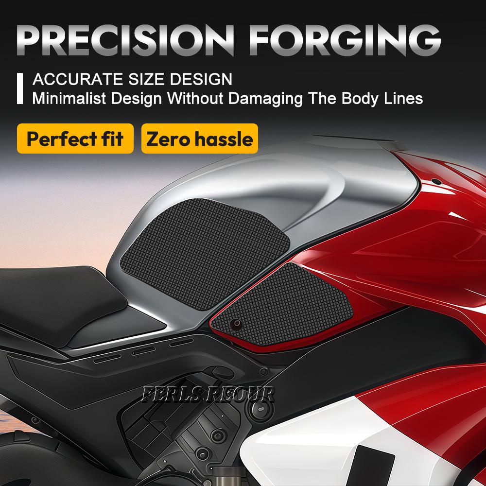 Наклейка на бак Для Ducati panigale v4 1100 2022-2023 Боковые наклейки-захваты на бак Мотоциклетные противоскользящие наклейки на бак