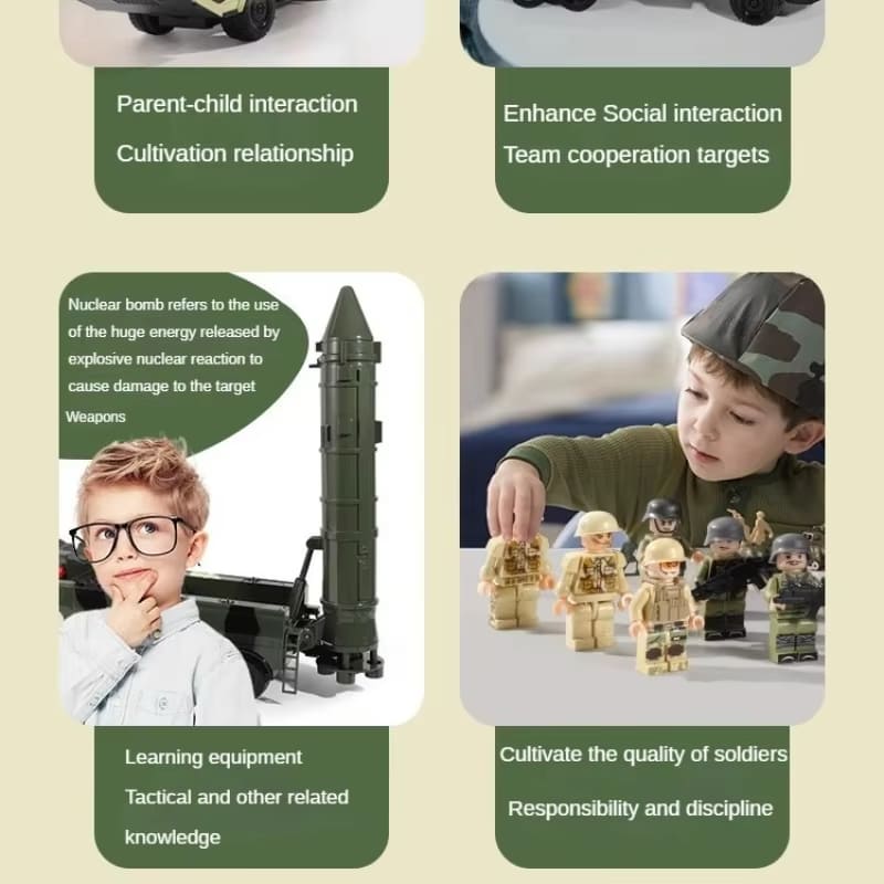Крупногабаритная игрушечная зенитная ракета из сплава, может запускать безопасный материал, детская ракетная установка, модель танка для 3-летнего мальчика, классный подарок