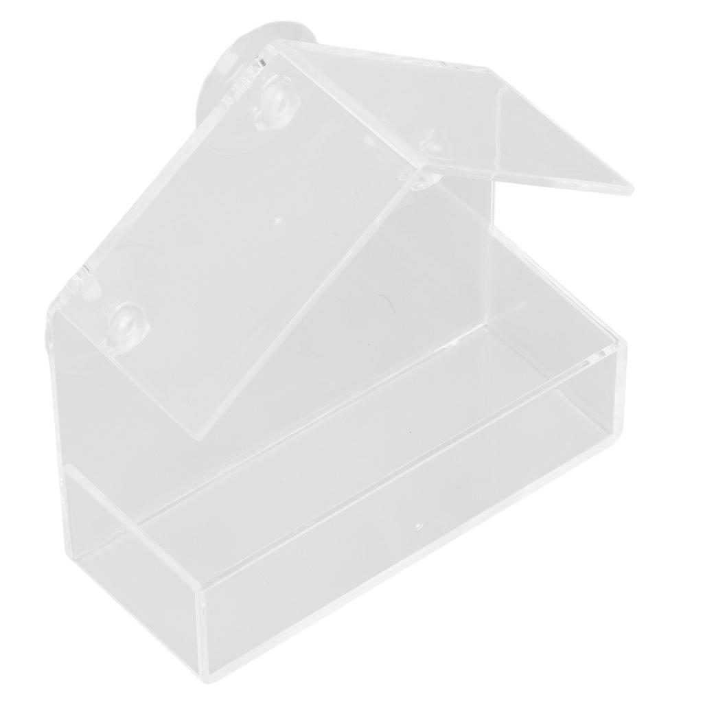 Кормушки для птиц Практичный Простой Акриловый Домик Типа Домашний Питомец Птица Оконная Кормушка Скворечник