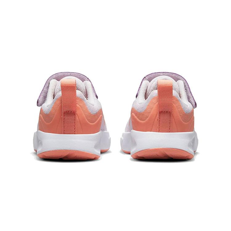 Nike Wearallday TD Противоскользящая Амортизация Устойчивая к истиранию Низкие Беговые Кроссовки Оранжево-Фиолетовые Для Младенцев и Малышей CJ3818-500