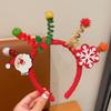Merry Chritmas Christmas Headband Xmas Antler Hair Hoop Decoration Santa Claus Hair Hoop  Children