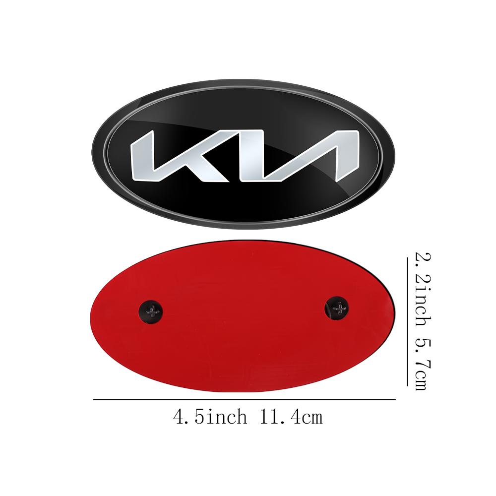AABIU1 Car Front Hood Emblem Rear Badge Logo Sticker For KIA Sportage Ceed Sorento Cerato Optima Picanto Rio Soul K5 Stonic Niro Forte