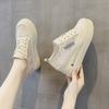Trend Sunday Women's Shoes New Muffin Thick Sole Inner Height Increase Women's Shoes Mesh White Shoes Casual Sports Shoes