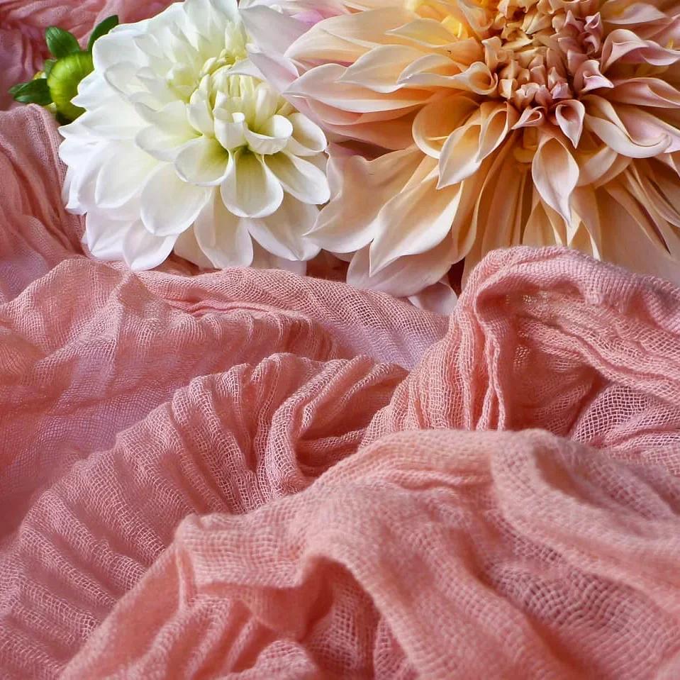 Дорожка для стола из нежно-голубой марли, 4 шт. в упаковке, винтажная деревенская марлевая дорожка для стола, украшение в стиле бохо на День Святого Патрика, Пасхальная свадьба