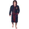 West Ham United FC Mens Crest Fleece Contrast Trim Dressing Gown