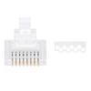 OCIODUAL Nanocable 10.21.0201-50 Cat.6 Connecteur RJ45 50 Pcs avec Guide Fiche Prise Fiches Prises Connecteurs Ethernet LAN