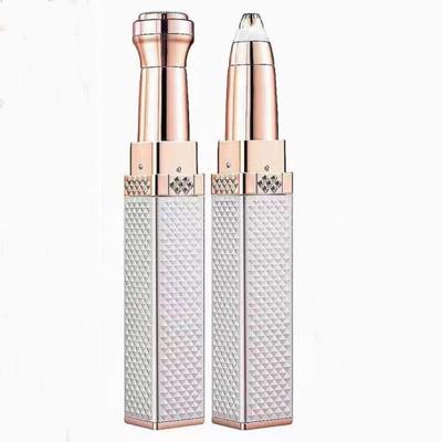 Электрический эпилятор 2 в 1, USB перезаряжаемая бритва для удаления волос, портативная безболезненная бритва для бикини для женщин, триммер для бровей и лица для тела