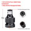 PH2 Phillips Screwdriver Bits Cross Head Magnetic 50/100/150mm Hand Tool 1/2” Square To 1/4” Hex Wrench Socket Adapter Converter