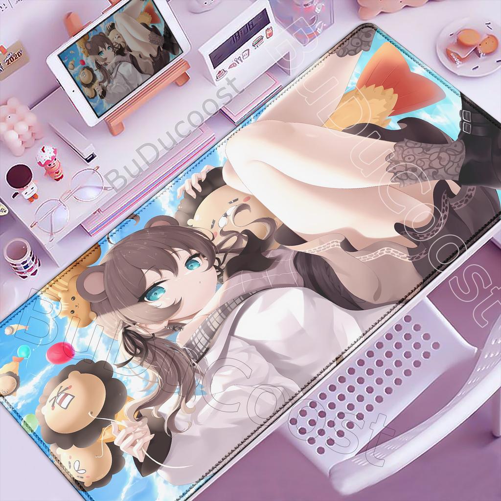 Natsuiro Matsuri Милый Коврик для Мыши Ноутбук Большой Hololive Игровой Коврик для Клавиатуры ПК Кавайная Аниме Девушка Коврик для Мыши XXL Игровой Шкаф Настольный Коврик