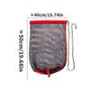 1/2pcs Fishing Landing Net Fishing Catching Collection Bag With Drawstring Portable Fish Net Encrypted Mesh Fish Holding Bag For