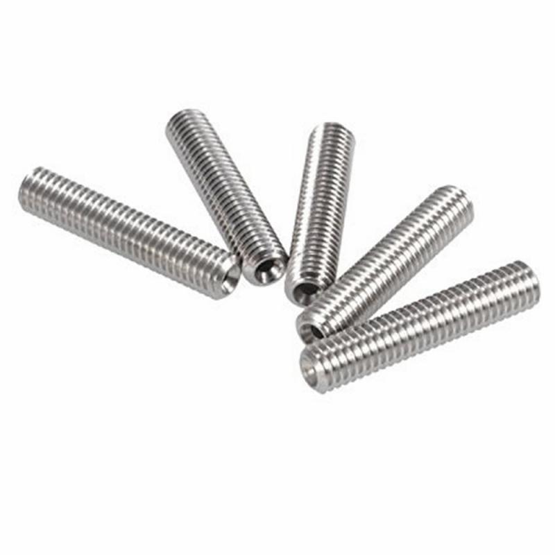 5pcs 3D Printer M6 30/40/50mm MK8 Thermal Broken Throat Stainless Steel for 1.75mm and 3.00mm Jacket Steel with PTFE Pipe