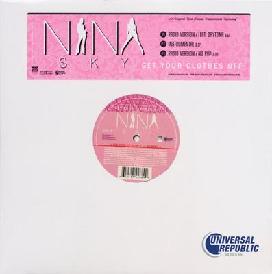 12-дюймовая пластинка NINA SKY - Сними свою одежду B000968911, UNIR Universal Repub 2007 US Рэп и хип-хоп/R&B Б/У