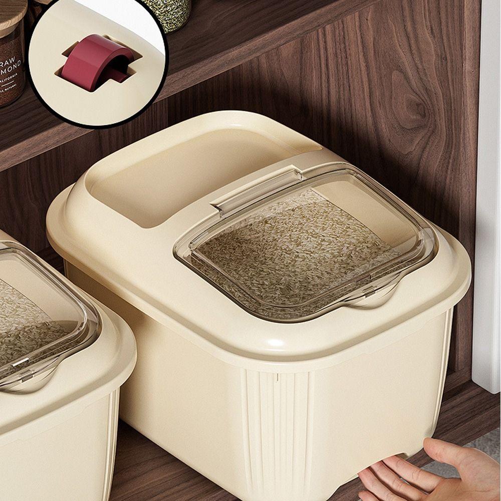 Влагонепроницаемый контейнер для хранения рисовых зерен, большой вместимости, контейнер для хлопьев, прочное ведро для риса