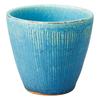 Marui Seito Shigaraki Ware Hechimon Teacup, 240ml Capacity, Blue Glaze, MR-3-4492