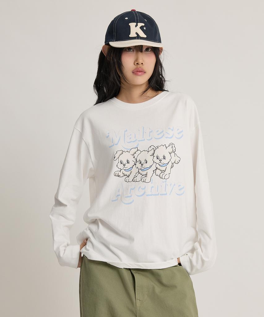 WAIKEI Мальтийский Архив Лонгслив Вер.2 Слоновая кость