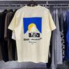 Summer new European and American trendy brand R unisex couple's loose pullover short-sleeve T-shirt, youth short-sleeve T-shirt