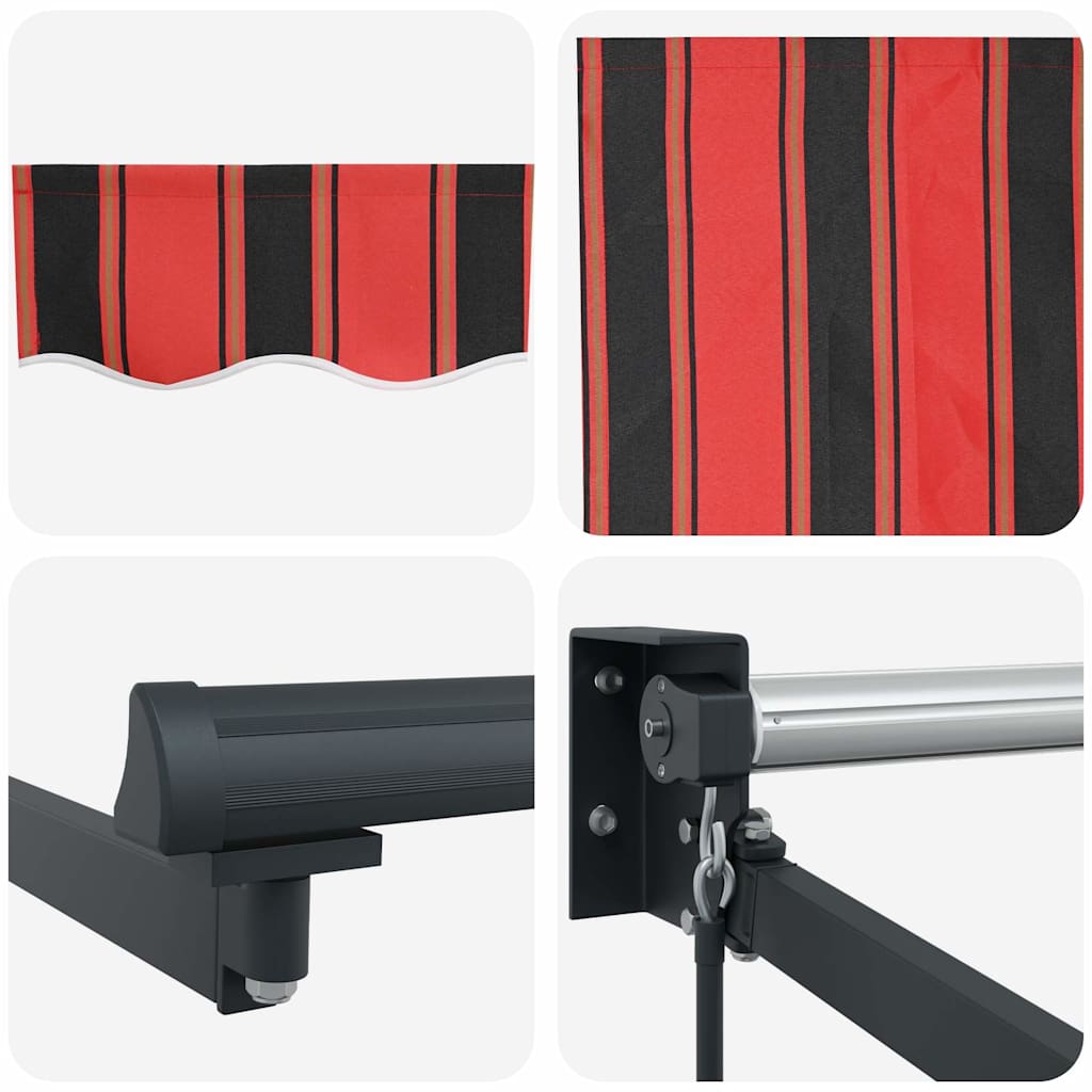 Retractable Awning Orange and Brown 400 x 300 cm
