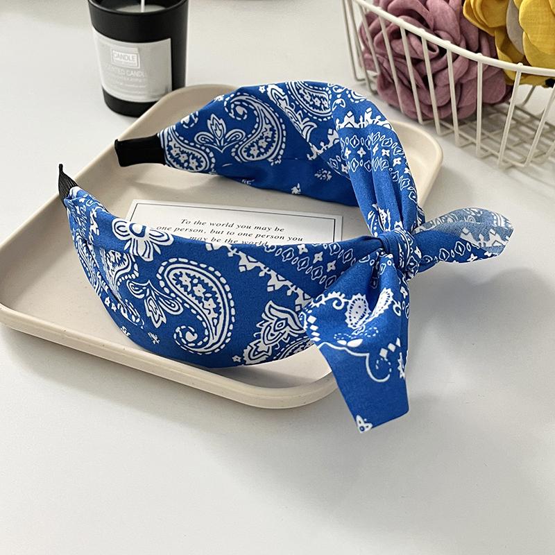 Модные широкополые повязки на голову с двойным слоем бантов, аксессуары для волос с большим бантом и боковым узлом, обруч для волос для женщин