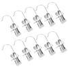 Set of 10pcs Durable Clips Bag Hanger Pants Hooks Stainless Steel Garment Clips for Travel and Home Clothing Storage