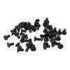 50PCS M5 Thread Rubber Well Nut Fasteners Black Rubber Windscreen Mounting Nuts  Bolt Hole Sealing