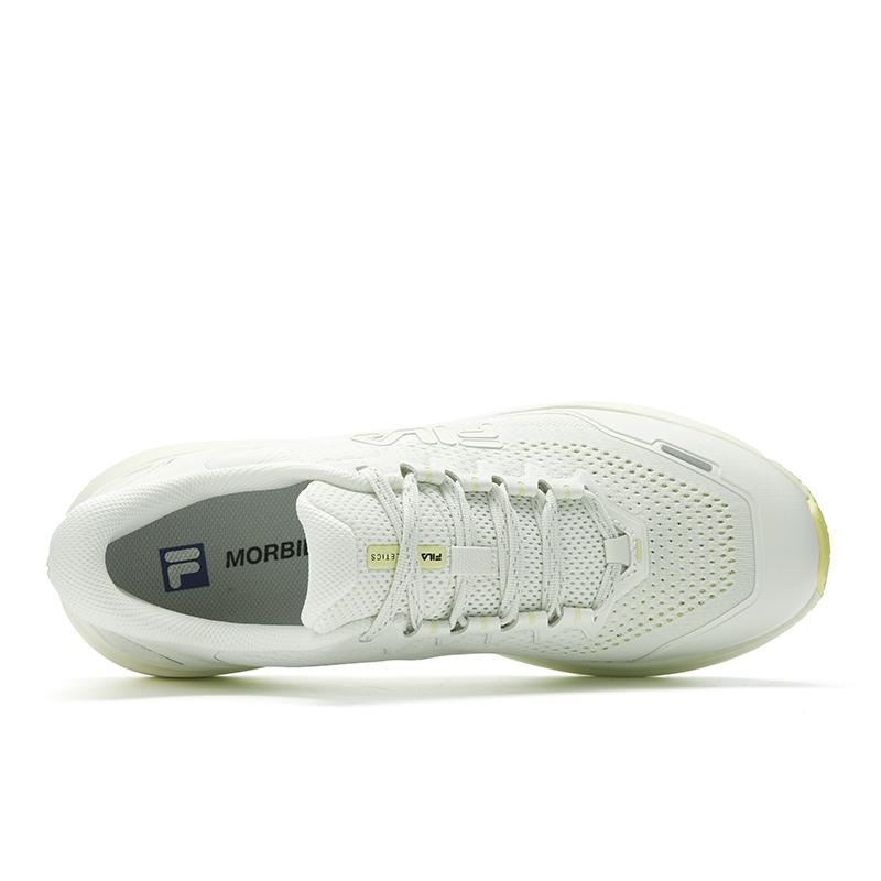 Fila NUVOLE Мягкая Облачная Амортизация Дышащие Легкие Упругие Беговые Кроссовки Мужские Бело-Зеленые A12M621103FIC