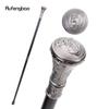 Roaring Bear Head Totem Relief Walking Cane Fashion Walking Stick Gentleman Crosier Knob Walking Stick 93cm