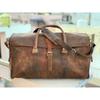 Full Grain Buffalo Leather Duffle Bag Travel Luggage Weekend Holiday Bag Vintage