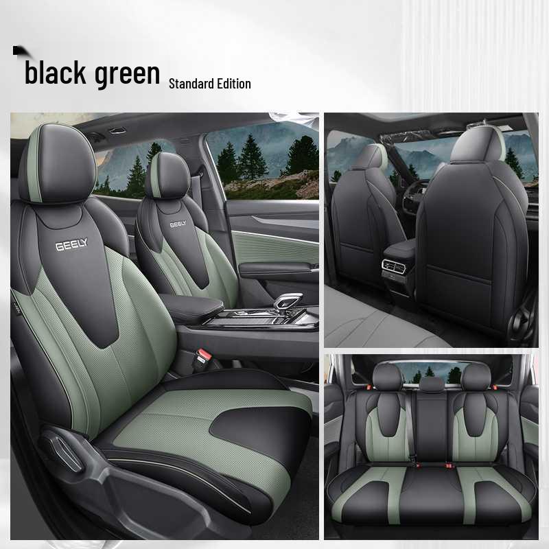26 Geely Boyue Крутая кожаная накидка на сиденье - Полное покрытие, Подушка на сиденье автомобиля для всех сезонов, Модификация интерьера