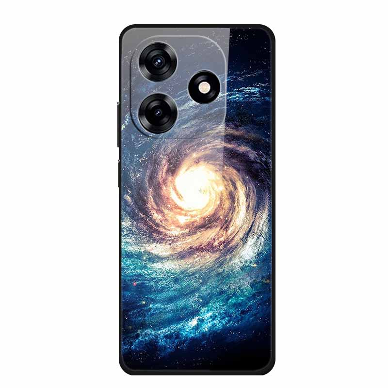 Glass Back Cover For Honor X5c Plus Case Coque Hard Tempered Glass Case For Honor Play 10A X5c Plus Phone Case Cover Soft Bumper