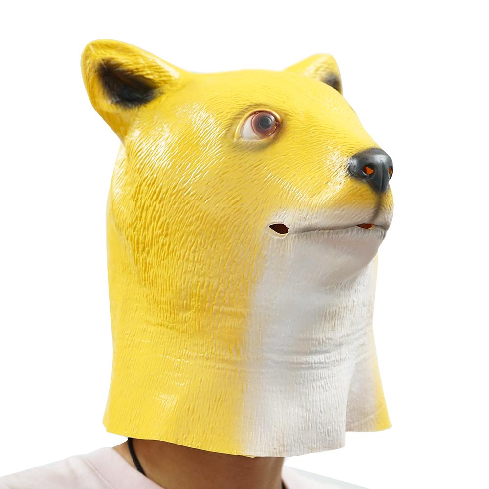 Сибирский хаски, маска для головы собаки, немецкая овчарка, костюм на Хэллоуин, аксессуары для косплея
