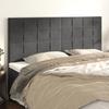 Headboard Dark Grey 180 x 5 x 118 128 cm Velvet