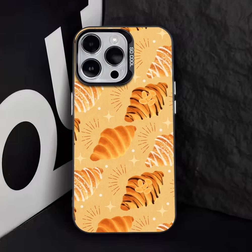 Желтый хлеб Чехол для телефона для iPhone 17,16,15,14,13,12,11 Plus,Pro Max,XS,Красочный серебряный чехол для телефона Funda Cover