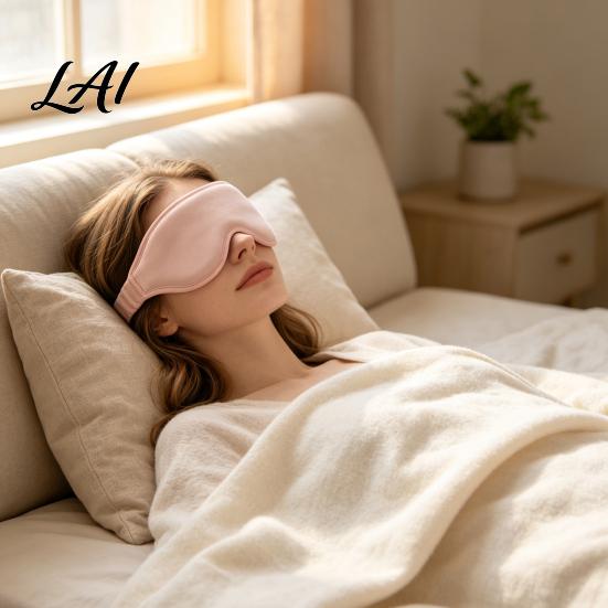 Travel Essentials for Sleeping Sleep Mask Men Women 3D Blackout Eye Masks with Adjustable Elastic Strap Side Deep Home Sleepers Light Blocking