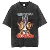 Mens Washed Tshirt Anime Hajime No Ippo Print Tshirt Hip Hop Street Harajuku Kamogawa Boxing Gym KBG T Shirt Short Sleeve Tee