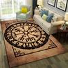 Nordic Viking Odin Valhalla Valknut Carpet Rug for Bedroom Living Room Home Sofa Decoration,Children Game Large Decor Floor Mat