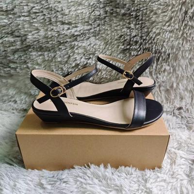 Женские босоножки на танкетке, летние, с открытым носком, удобные, с ремешком на щиколотке, на высоком каблуке, для прогулок, вечеринок, свадеб