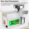 820W Electric Oil Press Machine Cold Hot Pressing Modes Stainless Steel Seed Oil Maker 40-240 Celsius