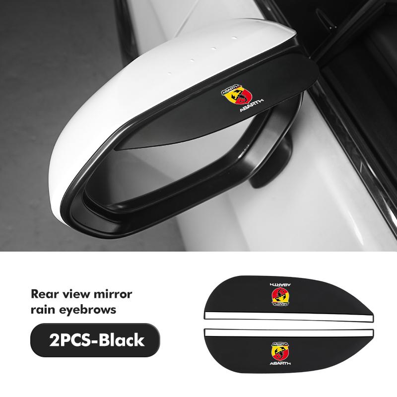2PCS Car Rearview Mirror Rain Eyebrow Side Snow Sun Visor For Abarth FIAT 500 Ducato Stilo Palio UNO Astra Bravo Tipo V9