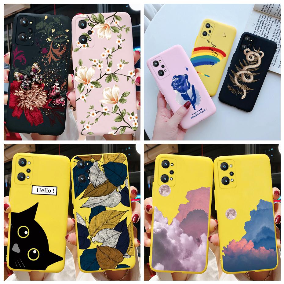 Чехол для Realme GT Neo 3T Чехол для Realme GT Neo 2 GT2 Радужный Цветок Мягкий Силикон Защитный Бампер для Телефона Чехол для Realme GT Neo 3T 2