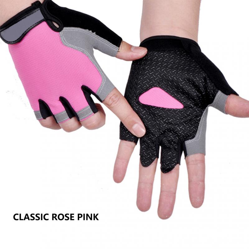 Half Finger Cycling Gloves Men Women Anti Slip Shock Breathable Summer Bicycle Gloves Fingerless Sports Gym Training Bike Gloves