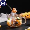Чашка из боросиликатного стекла, прозрачные стеклянные кофейные кружки для молока, кофе, завтрака, сока, напитка