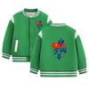 Children's Fleece-Lined Baseball Jacket - 2026 New Style, Medium/Large, Autumn/Winter Warmth, Unisex Academy Chic.