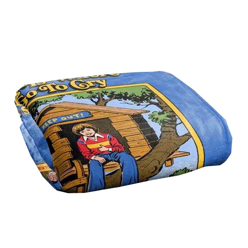 Steven Rhodes This Is Where I Go To Cry Soft Touch Blanket