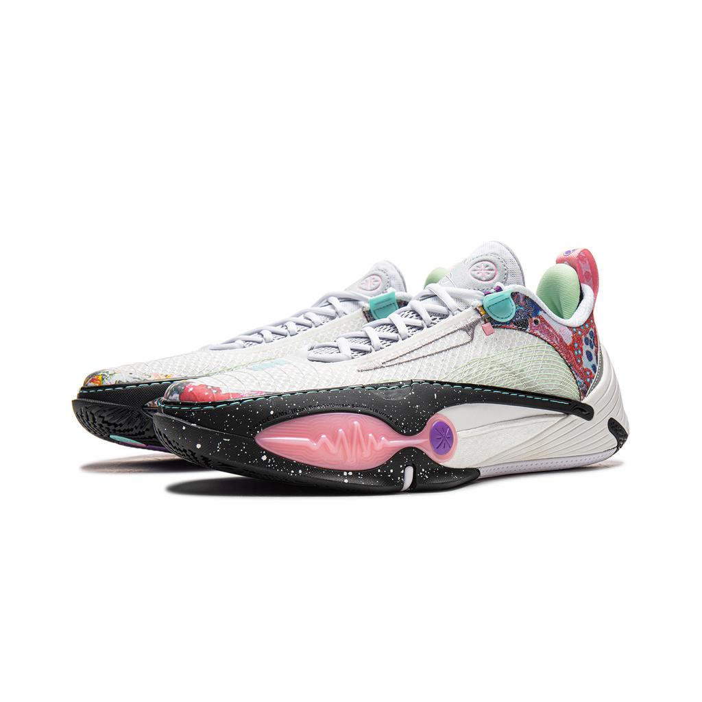 Li Ning All City 14 Амортизация Нескользящие Износостойкие Упругие Низкие Баскетбольные Кроссовки Мужские Стандартные Белые ABAW001-1