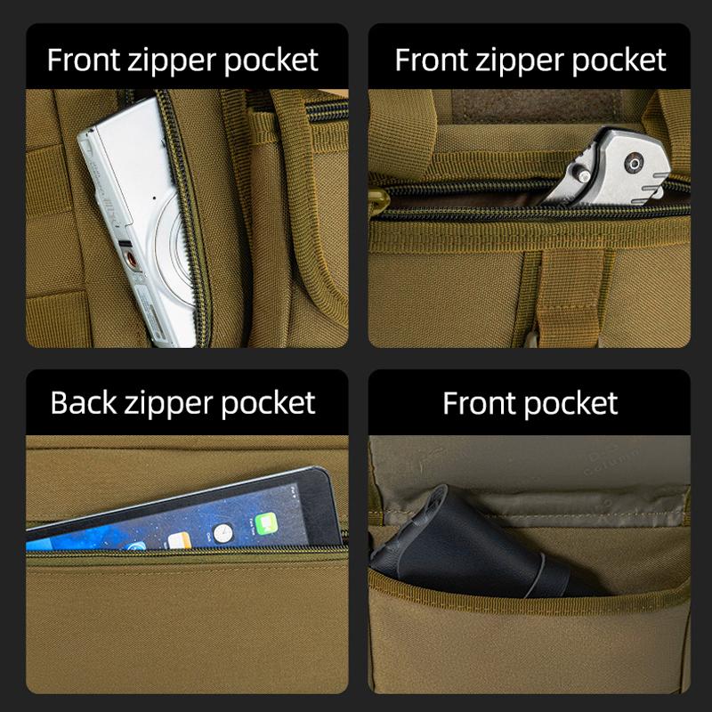 Мужская камуфляжная наплечная сумка тактическая для рыбалки, кемпинга, тоут, трекинга, альпинизма, большая, с несколькими карманами, дорожная, для ноутбука, мессенджер